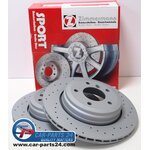 Zimmermann drilled Sport rear brake disc 320x20mm for BMW...